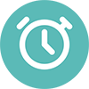 Icona del cronometro per indicare il tempo sprecato