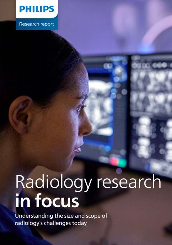 Copertina della brochure della suite Philips per il flusso di lavoro di radiologia