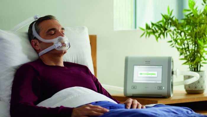 Paziente che dorme con AVAPS-AE