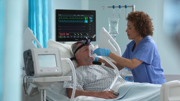 Paziente ricoverato a letto