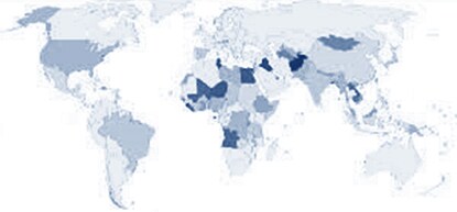 una mappa del mondo
