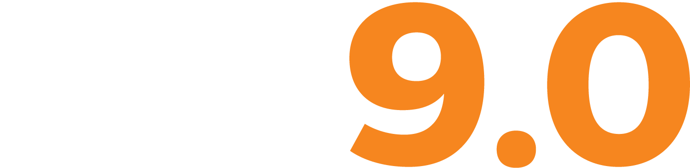 un logo nero e arancione