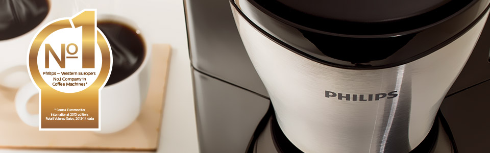 Philips &egrave; il marchio principale nella produzione di macchine per caff&egrave; in Europa occidentale