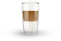 Una tazza di latte macchiato