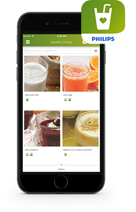 App Bevande salutari di Philips