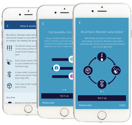 Nuova funzione di consegna delle testine sull'app