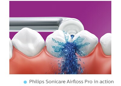 Philips Sonicare AirFloss in azione 