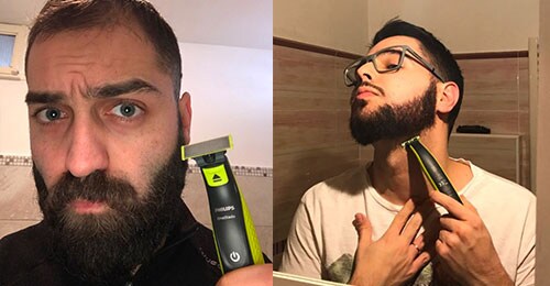 OneBlade user: stubble beard