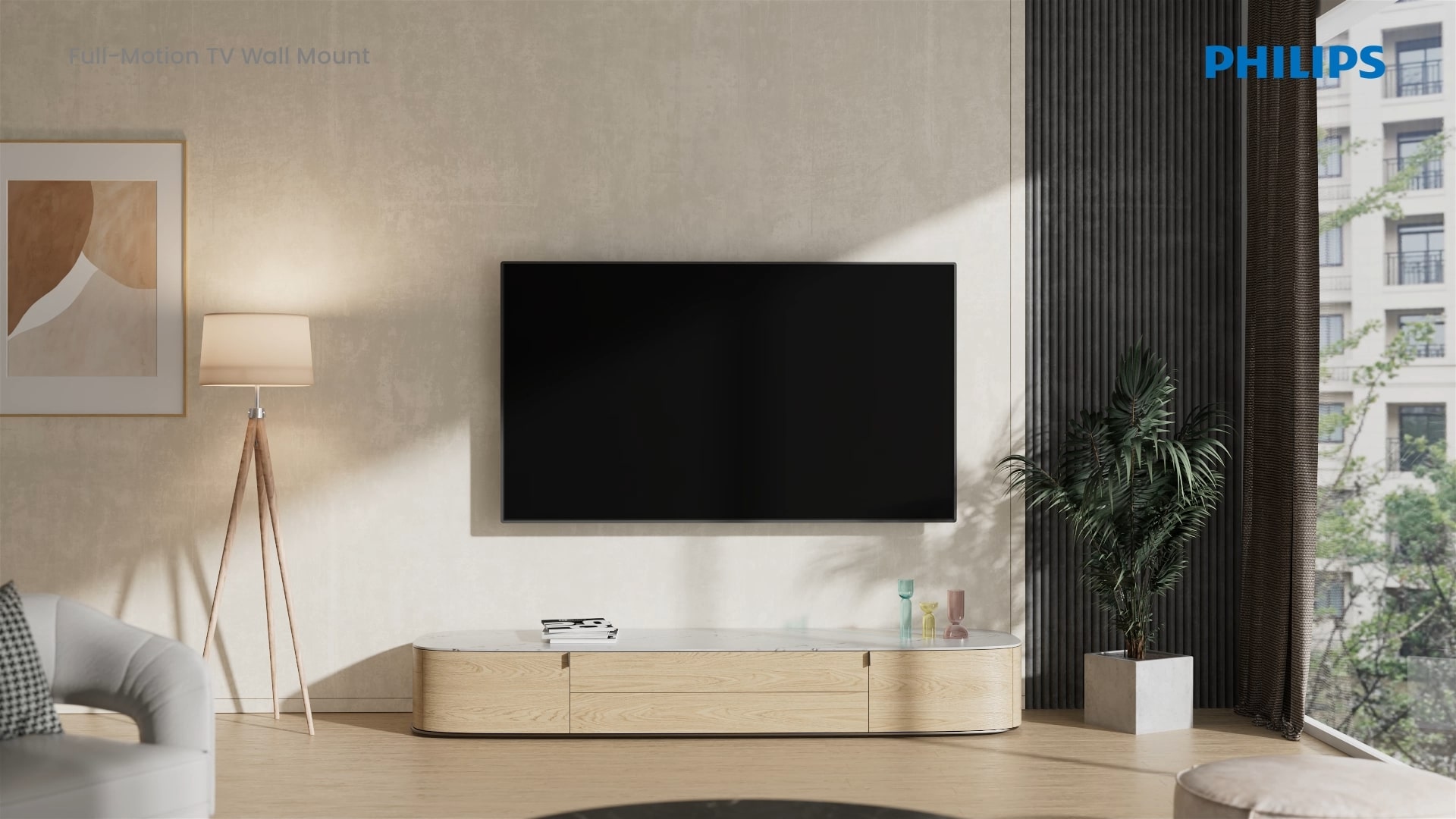 Guida all'installazione del supporto da parete per TV a movimento completo