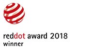 Logo vincitore del Red Dot Award 2018