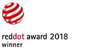 Logo vincitore del Red Dot Award 2018