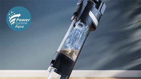 PowerCyclone Aqua​ garantisce una pulizia sempre con acqua pulita
