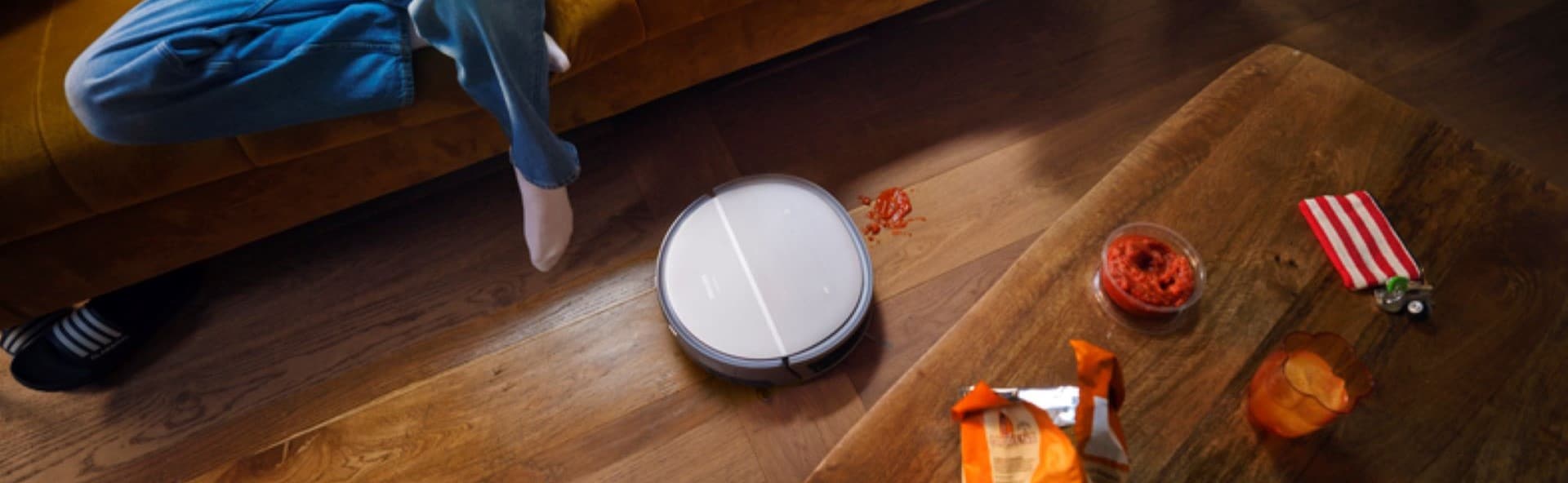 Controllo del robot aspirapolvere