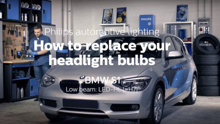 Istruzioni di sostituzione delle lampadine per fari anteriori per BMW Serie 1