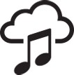 Icona Riproduci la tua musica