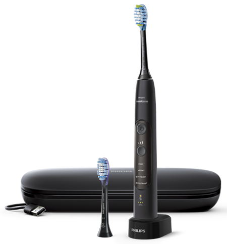 Philips Sonicare ExpertClean con base di ricarica e custodia da viaggio, gold edition