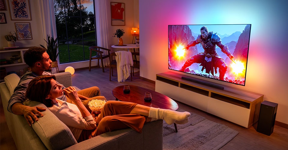 TV Ambilight con tecnologie AI