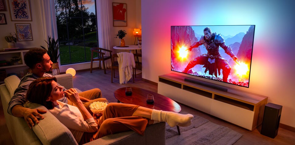 Funzionalità Film dei televisori Ambilight