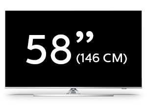 TV LED 4K UHD Philips serie Performance da 58 pollici con Android