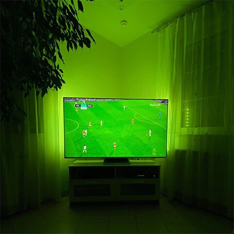 Partita di calcio su Ambilight TV