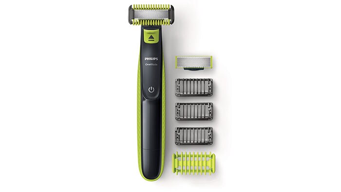 OneBlade rasoio, lamette, rasoio con regola barba, regola barba, regolabarba,  depilatore per il corpo, depilare il corpo, pelle sensibile, radere la pelle sensibile, come radere il corpo, rifinitore, regolare i peli del corpo, regolare i peli, rasatura delicata