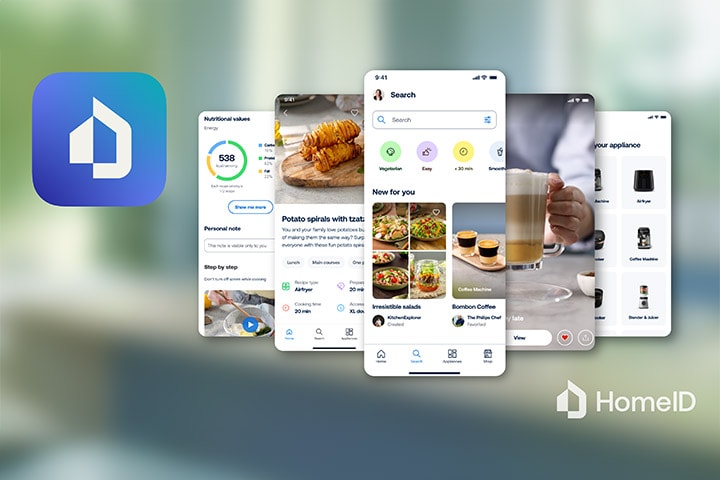 Scopri i dettagli sulla tua macchina e trova nuove ricette per caffè in stile caffetteria sulla nostra app HomeID.